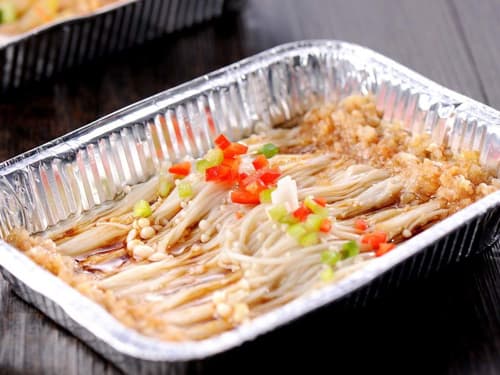洛扎锡纸烤金针菇